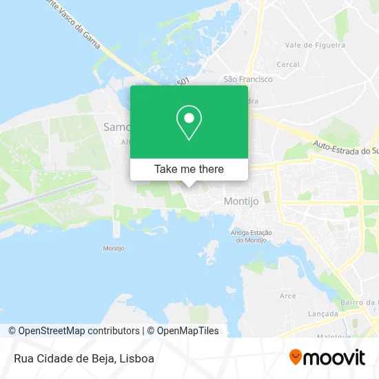 Rua Cidade de Beja map