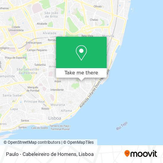 Paulo - Cabeleireiro de Homens map
