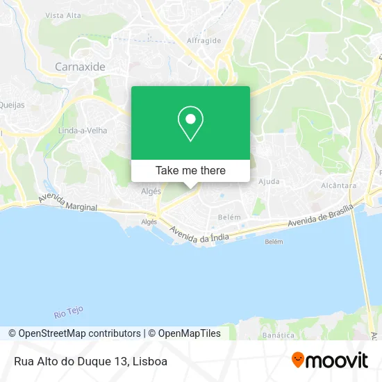 Rua Alto do Duque 13 map