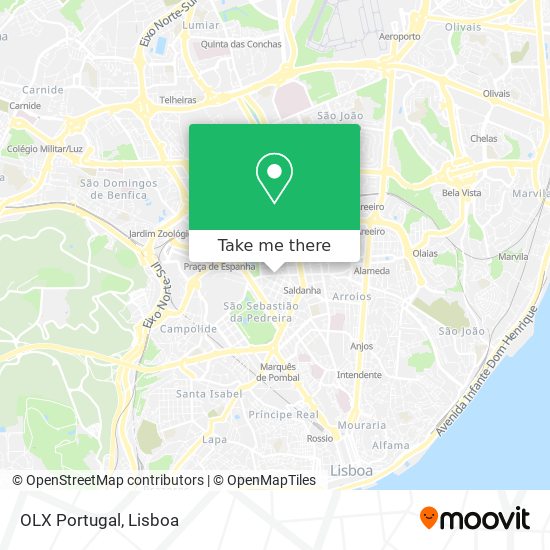 OLX Portugal map