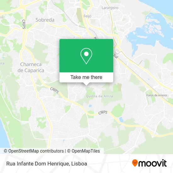 Rua Infante Dom Henrique map