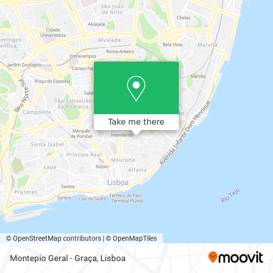 Montepio Geral - Graça map