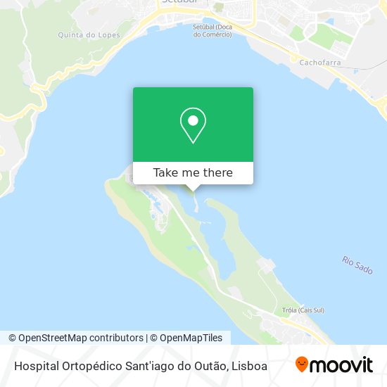 Hospital Ortopédico Sant'iago do Outão map