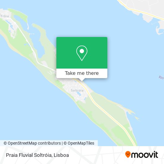 Praia Fluvial Soltróia map