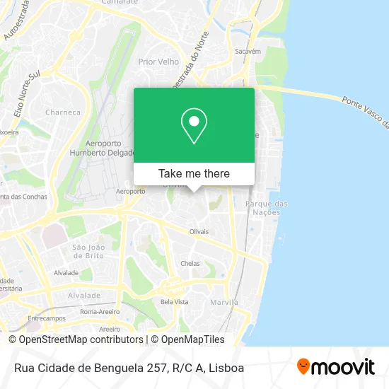 Rua Cidade de Benguela 257, R / C A map