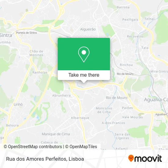 Rua dos Amores Perfeitos map