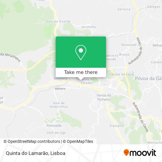 Quinta do Lamarão mapa