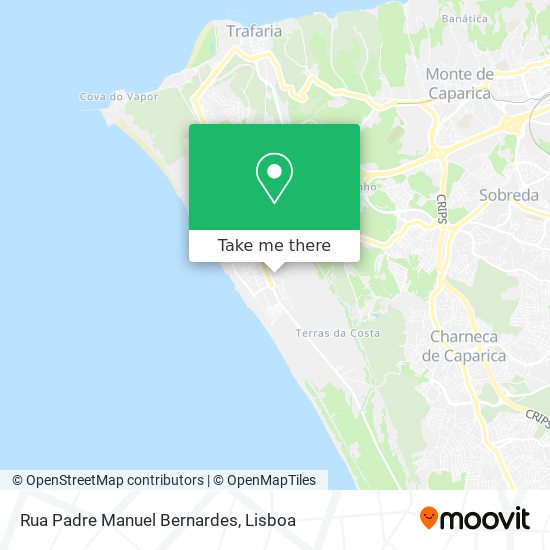 Rua Padre Manuel Bernardes map