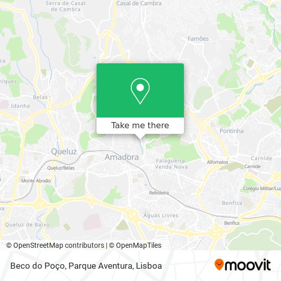 Beco do Poço, Parque Aventura map