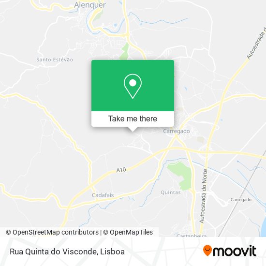 Rua Quinta do Visconde mapa
