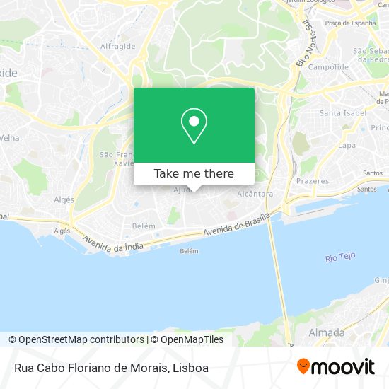 Rua Cabo Floriano de Morais mapa