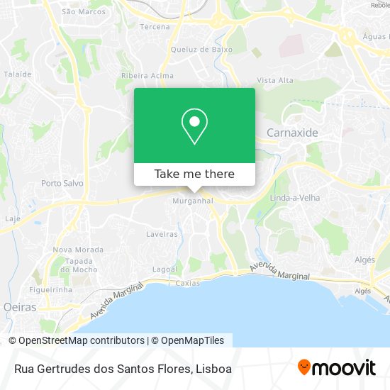 Rua Gertrudes dos Santos Flores mapa