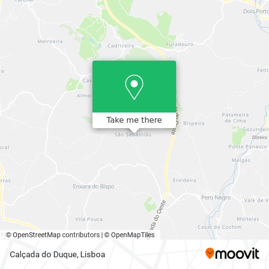 Calçada do Duque mapa