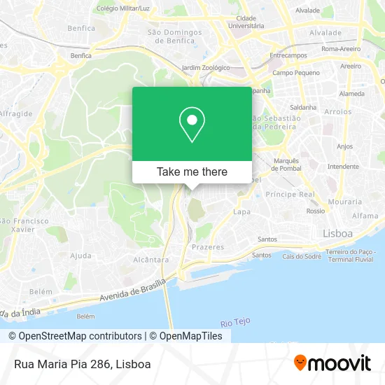 Rua Maria Pia 286 map