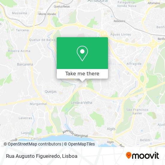 Rua Augusto Figueiredo mapa