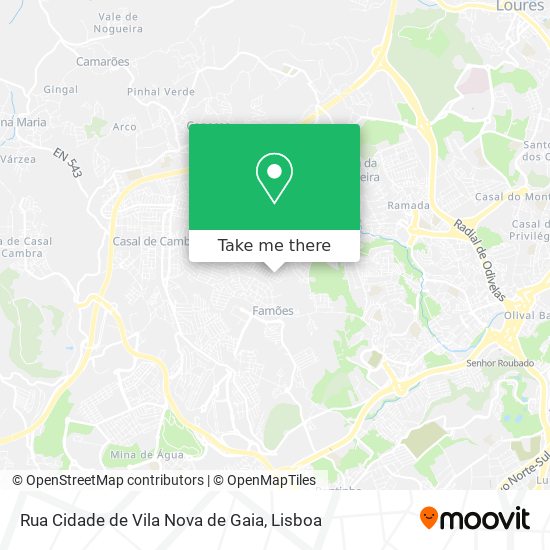 Rua Cidade de Vila Nova de Gaia map