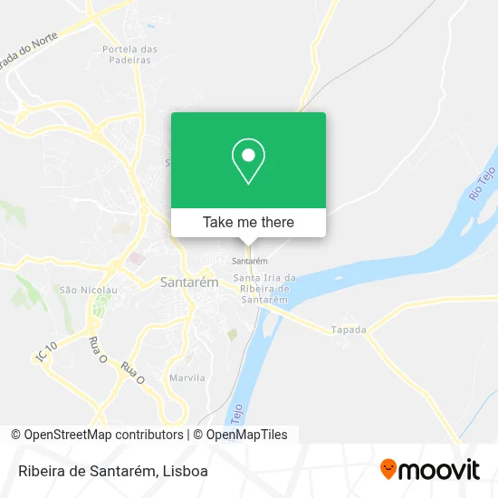 Ribeira de Santarém map