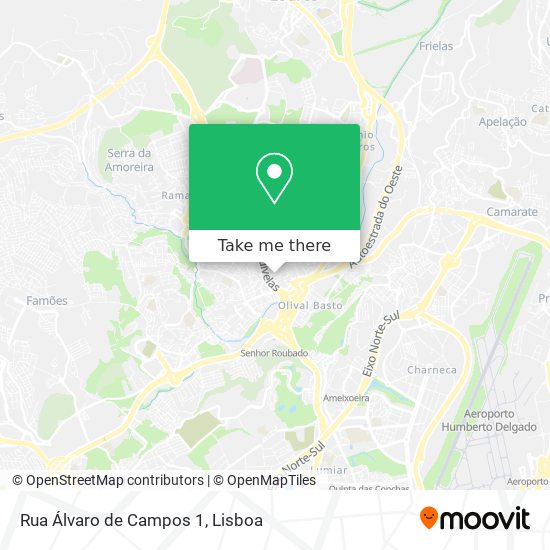 Rua Álvaro de Campos 1 mapa