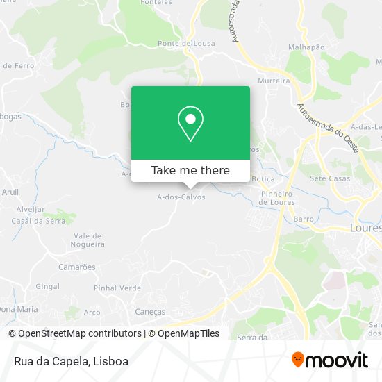 Rua da Capela map