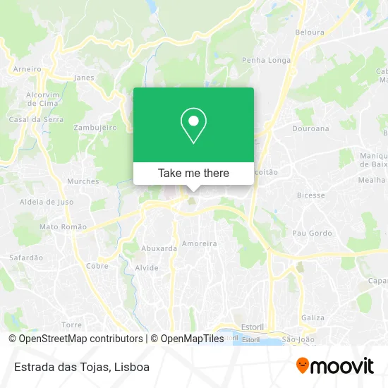 Estrada das Tojas map