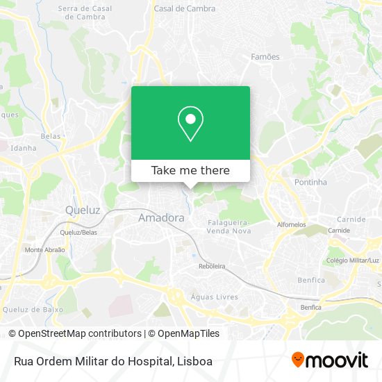 Rua Ordem Militar do Hospital map