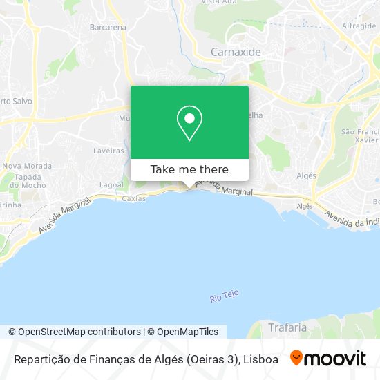 Repartição de Finanças de Algés (Oeiras 3) map