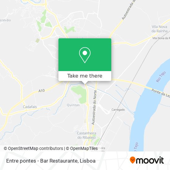 Entre pontes - Bar Restaurante map
