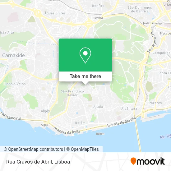 Rua Cravos de Abril map