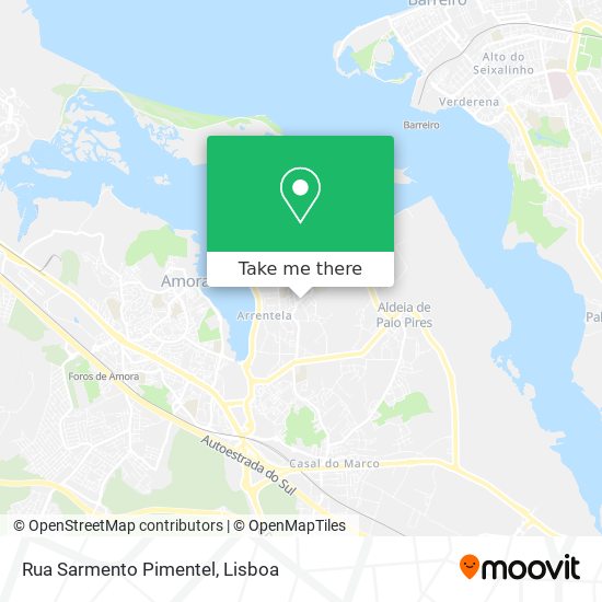 Rua Sarmento Pimentel mapa