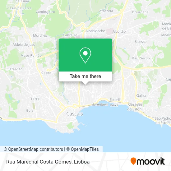 Rua Marechal Costa Gomes mapa