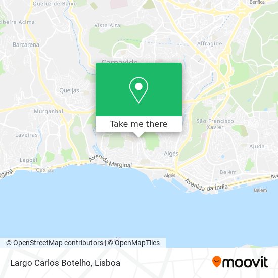 Largo Carlos Botelho mapa