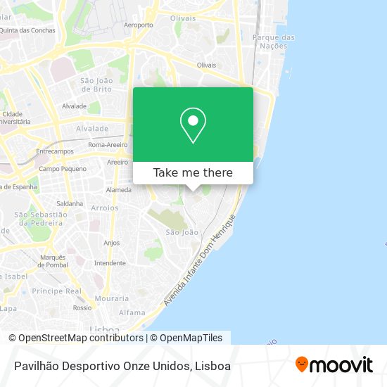 Pavilhão Desportivo Onze Unidos map