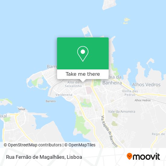 Rua Fernão de Magalhães mapa