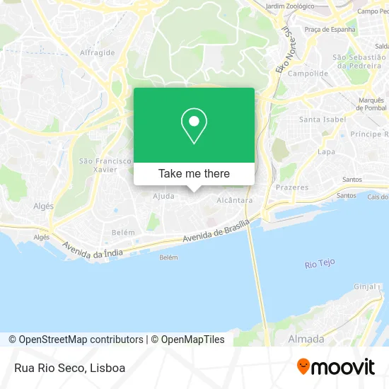 Rua Rio Seco map