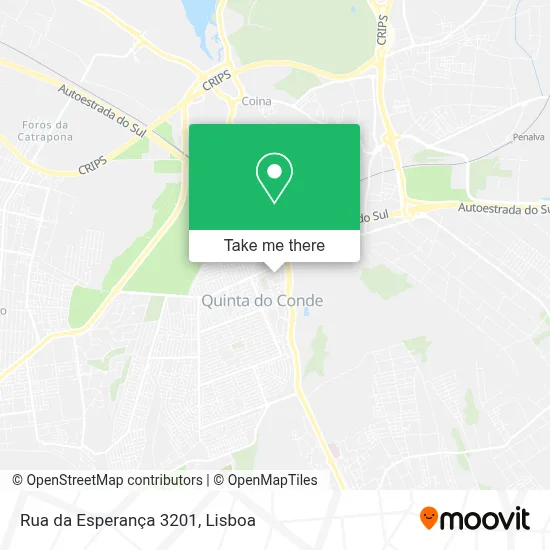 Rua da Esperança 3201 map