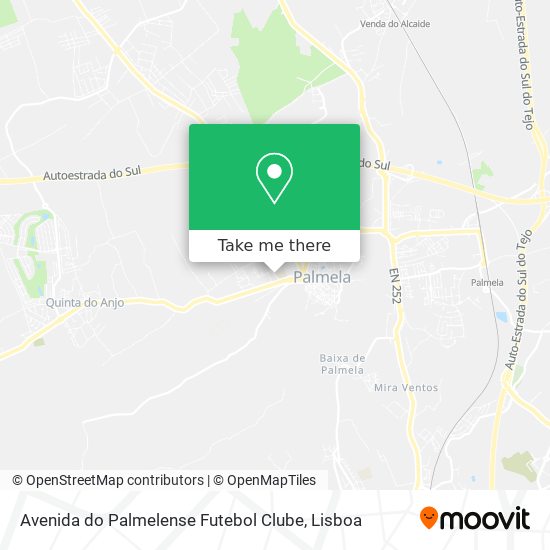 Avenida do Palmelense Futebol Clube map