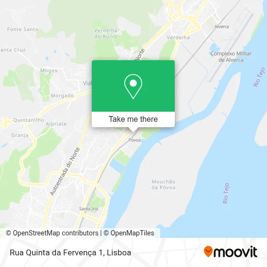 Rua Quinta da Fervença 1 map