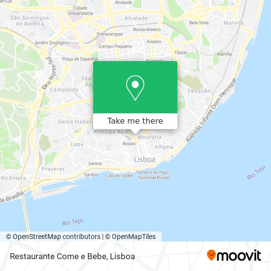 Restaurante Come e Bebe mapa