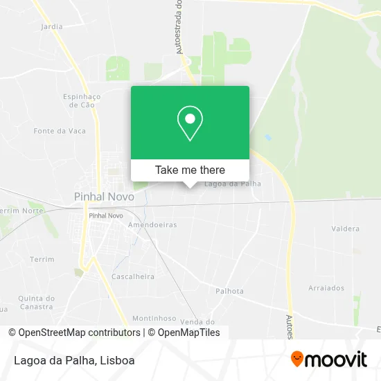 Lagoa da Palha map