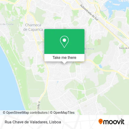 Rua Chave de Valadares mapa