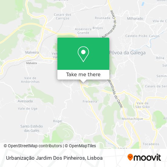 Urbanização Jardim Dos Pinheiros mapa