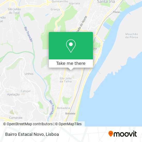Bairro Estacal Novo map