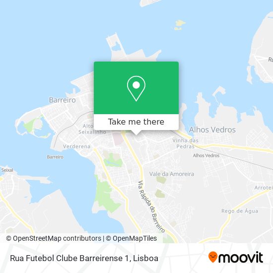 Rua Futebol Clube Barreirense 1 map