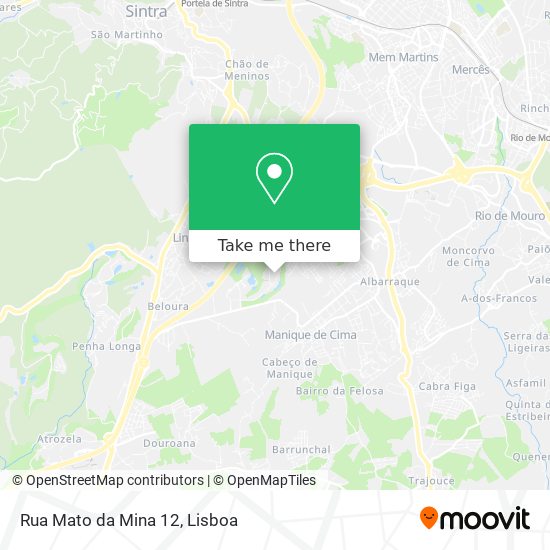 Rua Mato da Mina 12 mapa