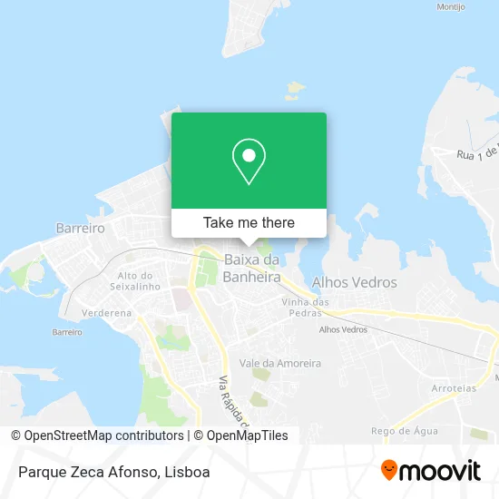 Parque Zeca Afonso map