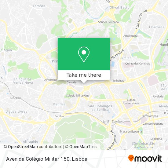 Avenida Colégio Militar 150 map