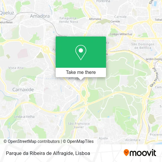 Parque da Ribeira de Alfragide map