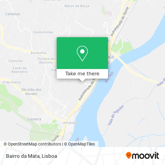 Bairro da Mata map