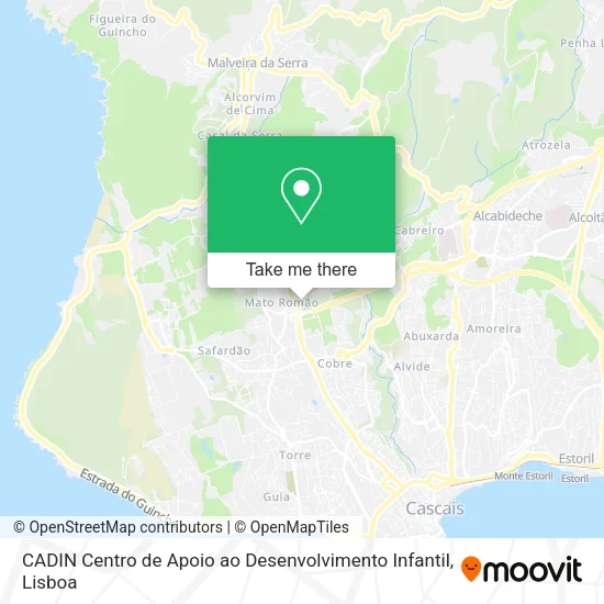 CADIN Centro de Apoio ao Desenvolvimento Infantil map