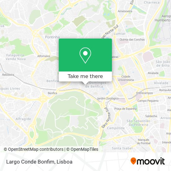 Largo Conde Bonfim map